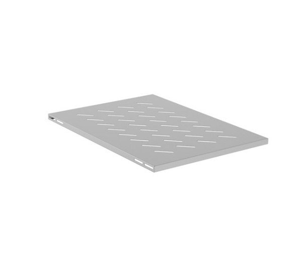 Lanberg AK-1018-S 19" 1U MÉLY:675mm MAX:120kg 4 ponton rögzíthető fix szürke rack polc