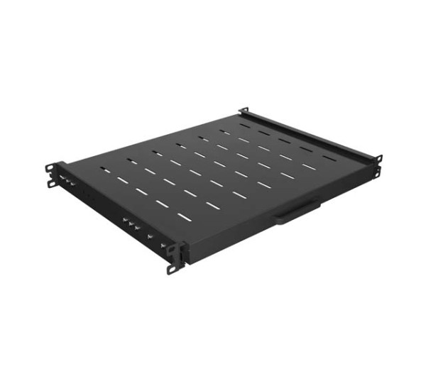 Lanberg AK-1020-B 19" 1U MÉLY:350mm MAX:35kg 4 ponton rögzíthető kihúzható fekete rack polc