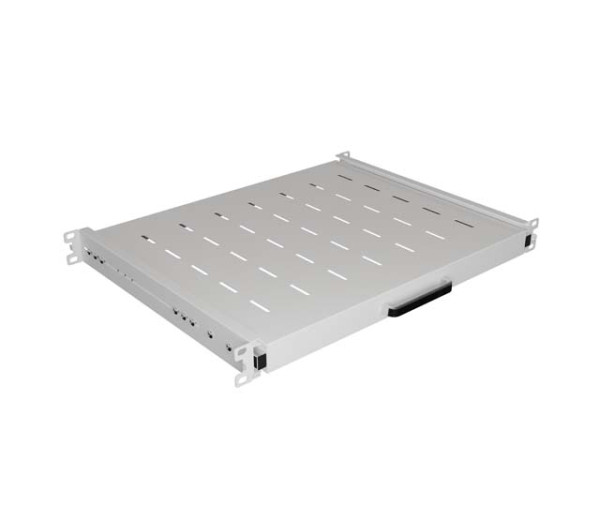 Lanberg AK-1020-S 19" 1U MÉLY:350mm MAX:35kg 4 ponton rögzíthető kihúzható szürke rack polc