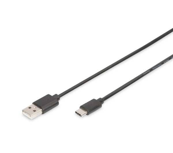 DIGITUS AK-300154-018-S High Speed USB type A 2.0 - USB type-C kábel 1,8m