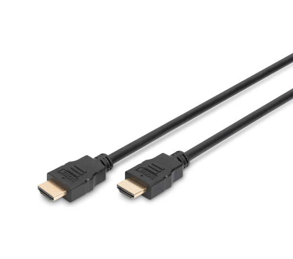 DIGITUS AK-330107-020-S High Speed UHD 4K 3D 30Hz 2.0 aranyozott Ethernet HDMI kábel 2m