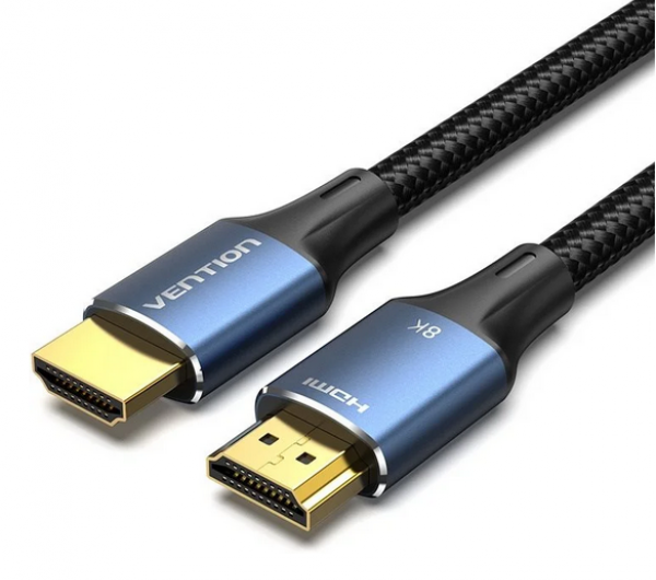 Vention HDMI/M -> HDMI/M (8K, alu, kék), 2m, kábel