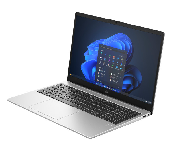 HP 250R G10, 15.6" FHD AG UWVA  300Nits, Intel Core 5 120U , 16GB, 512GB PCIe SSD, IntelR Graphics, ezüst, DOS, háttérvilágításos billentyűzet, ujjlenyomat olvasó, 3 év gar