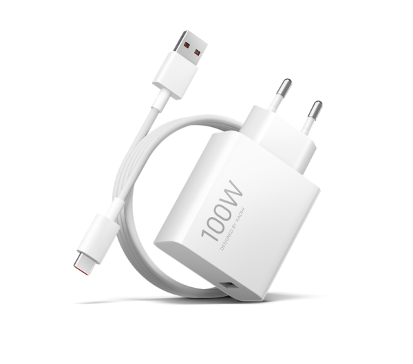 XIAOMI Charging Combo hálózati töltőadapter, USB Type A/Type-C kábel, 100W, fehér