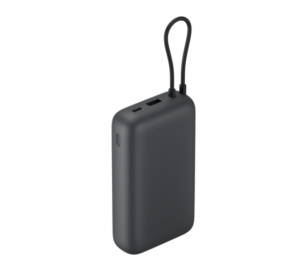 Xiaomi Power Bank 20000mAh beépített kábellel sötétszürke