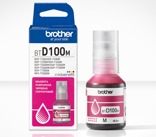 Brother BTD100M Tintatartály Magenta 48,8 ml 5.000 oldal kapacitás