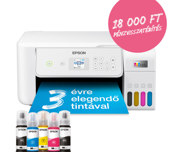 Epson EcoTank L3286 színes multifunkciós nyomtató FEHÉR