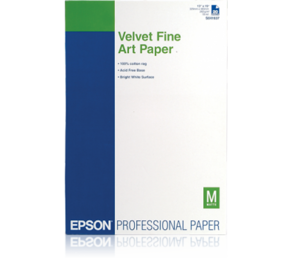 Epson Velvet Fine Art fotópapír (A3+, 20 lap, 260g) 