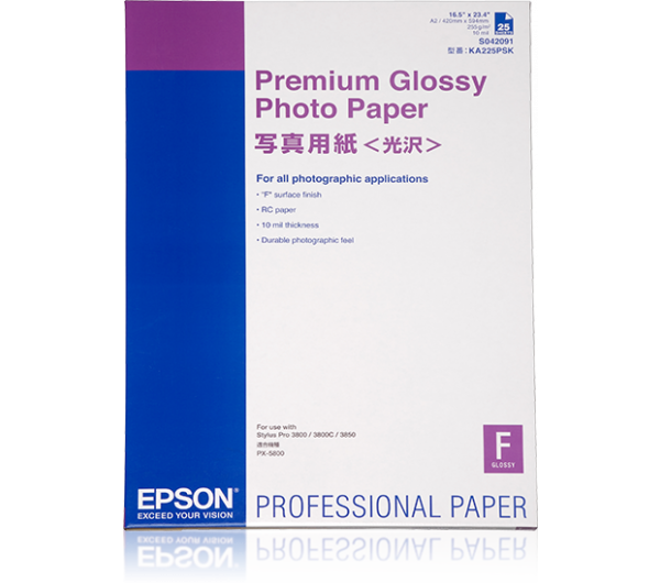 Epson fényes fotópapír A/2 255g/m2 25 lap