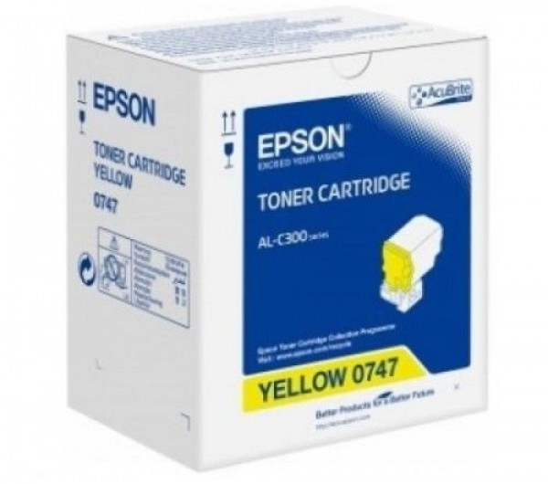 Epson C300 Toner Yellow 0747 8.800 oldal kapacitás