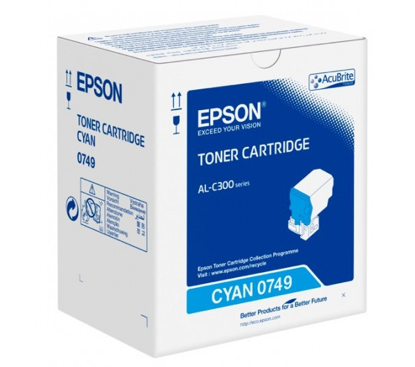 Epson C300 Toner Cyan 0749 8.800 oldal kapacitás 