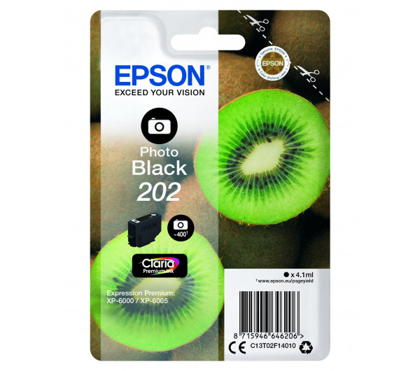 Epson T02F1 Tintapatron Photo Black 4,1ml No.202