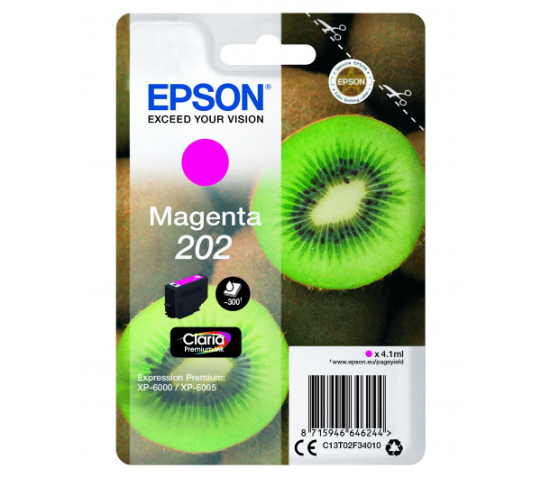 Epson T02F3 Tintapatron Magenta 4,1ml No.202 