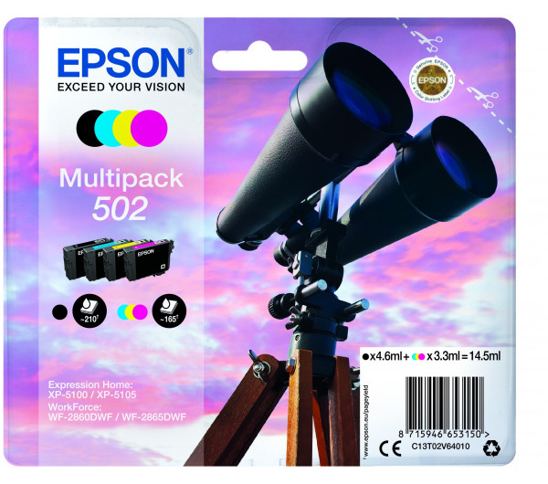 Epson T02V6 Tintapatron Multipack 14,5ml No.502