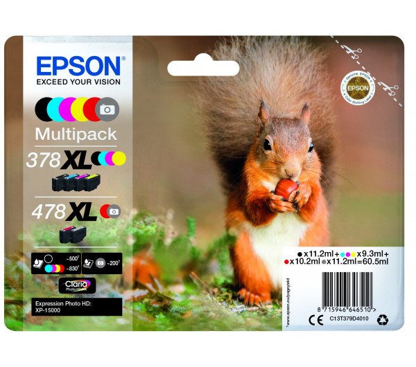 Epson T379D Tintapatron Multipack 60,5ml No.378XL + 478XL