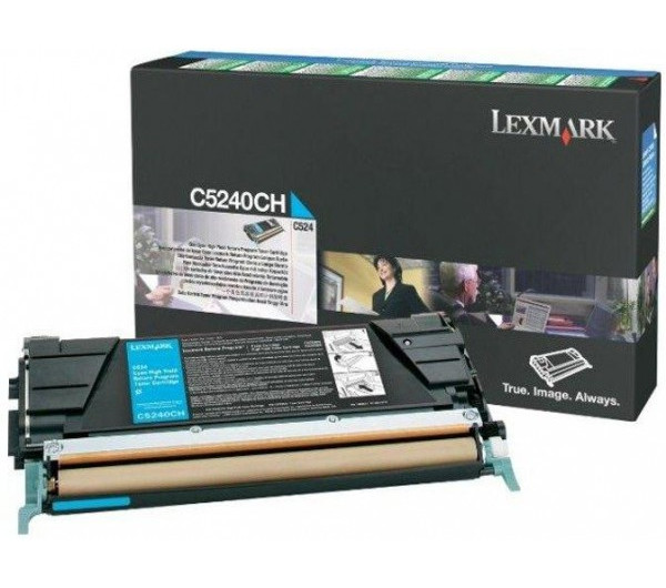 Lexmark C524/534 High Return Toner Cyan 5K (Eredeti) C5240CH