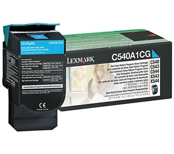 Lexmark C54x/X54x Return Toner Cyan 1K (Eredeti) C540A1CG