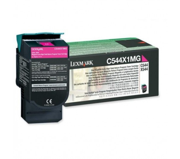 Lexmark C544/X544 Extra High Return Toner Magenta 4K (Eredeti) C544X1MG