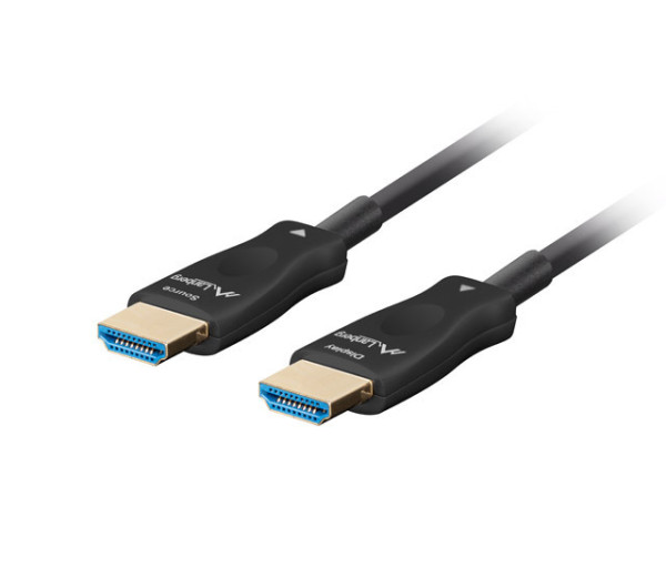 Lanberg CA-HDMI-30FB-0200-BK HDMI 2.1 apa-apa fekete aktív optikai AOC kábel 20m