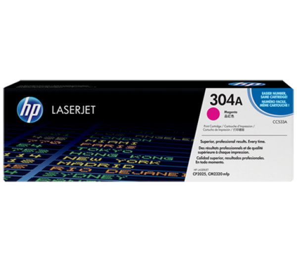 HP CC533A Toner Magenta 2.800 oldal kapacitás No.304A