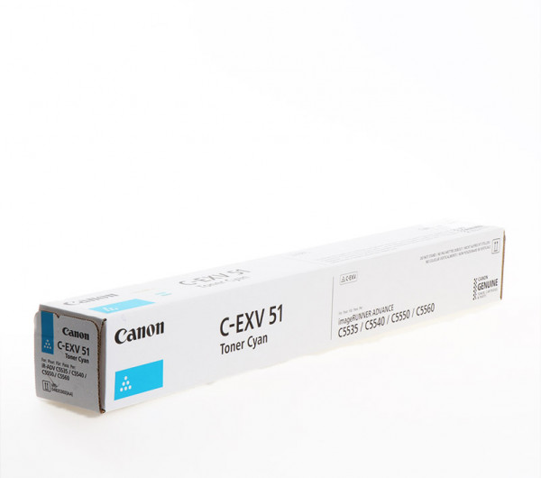 Canon C-EXV51 Toner Cyan 60.000 oldal kapacitás LEÉRTÉKELT