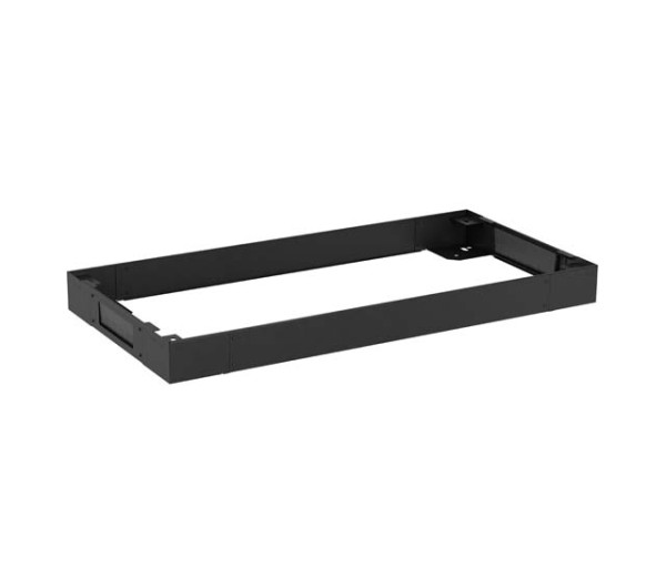 Lanberg CK01-62-B 600x1200mm fekete lábazat álló rack szekrényhez