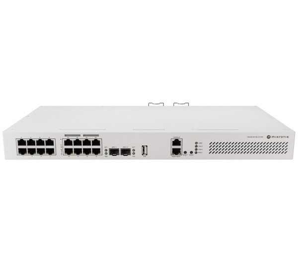 MikroTik CRS418-8P-8G-2S+RM 19 1U 8xGbE LAN 8xGbE PoE LAN 2xSFP+ port Rackmount Cloud Router Switch