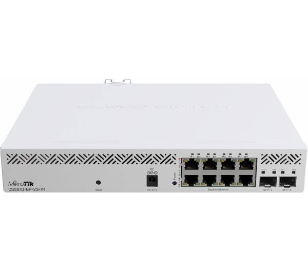 MikroTik CSS610-8P-2S+IN 8xGbE PoE LAN 2xSFP+ port Cloud Smart Switch