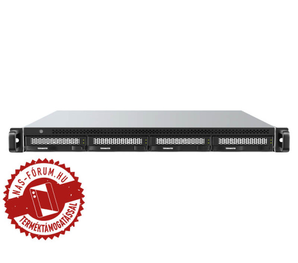TerraMaster D4-320U 4x SSD/HDD lemezes USB 3.2 10Gbps MAX:128TB 1U rackbe szerelhető DAS