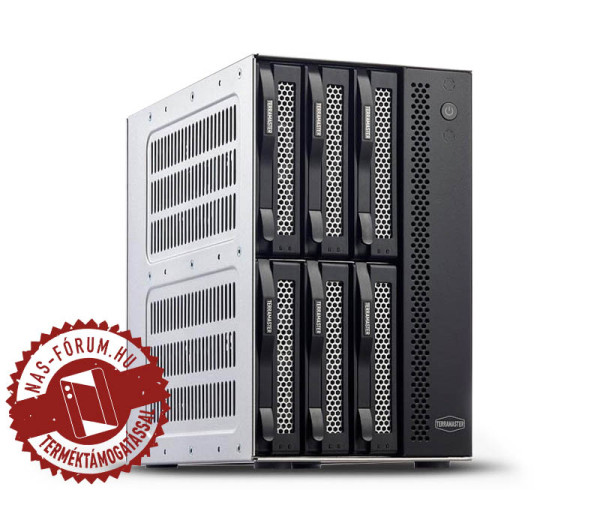 TerraMaster D6-320 2x SSD/HDD lemezes USB 3.2 10Gbps MAX:192TB asztali DAS