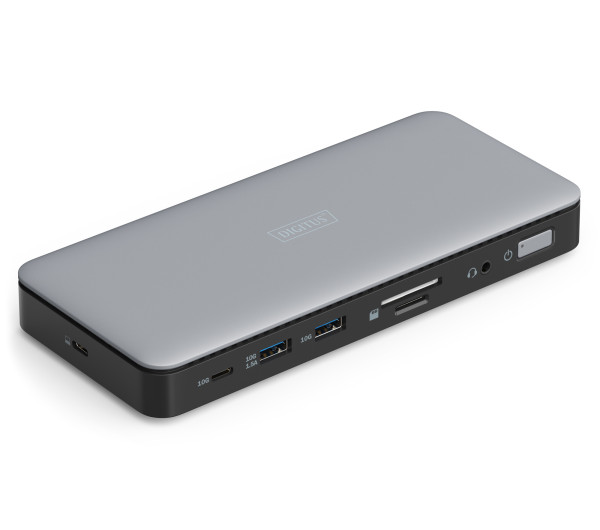DIGITUS DA-70917 11 portos USB-C 2x HDMI 1x DP 2x USB-A 1x USB-C 1x RJ45 LAN 1x DC 1x Audio dokkolóállomás