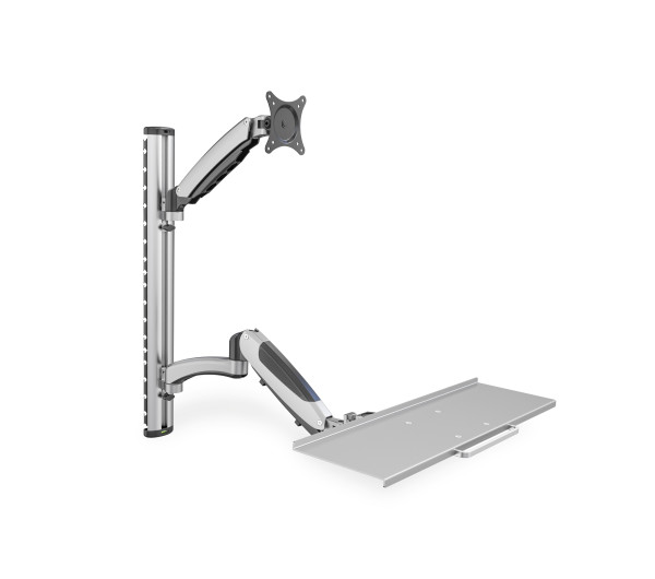 DIGITUS DA-90354 flexibilis monitor VESA 100x100 + billentyűzet tartó konzol fali munkaállomás