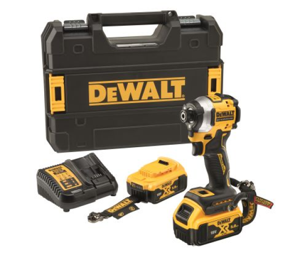 DEWALT Ütvecsavarozó 18V, XR, 2x5Ah, kofferben