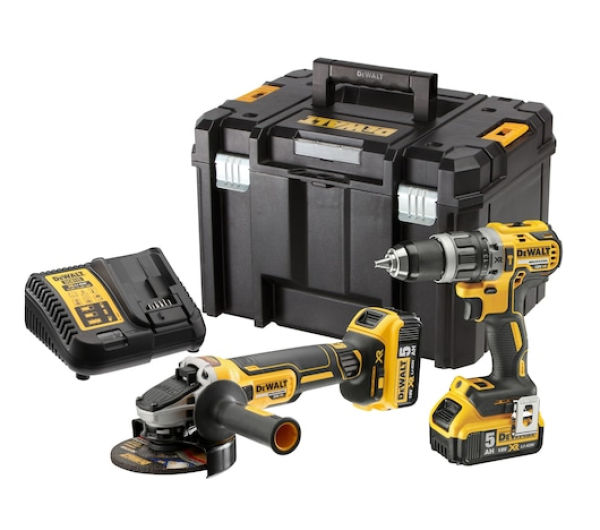 DEWALT Készlet, 18V, XR, DCD796, DCG405, 2x5Ah, TSTAK VI