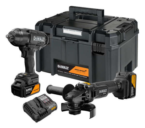 DEWALT Készlet, McLaren F1 Team, DCF99M+DCG45M, 18V XR, 2x5Ah, TSTAK