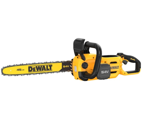 DEWALT Láncfűrész, 54V XR FLEXVOLT, 45cm, 1×3Ah/9Ah akkumulátorral és töltővel