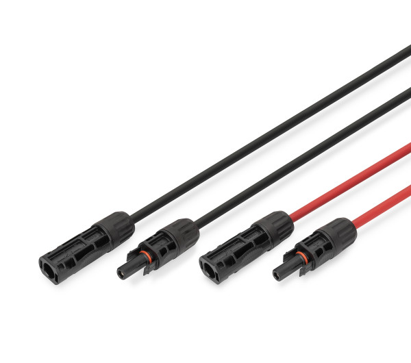 DIGITUS DK-SCEC64-0050 Solar 4mm 1500V DC XLPO napelemes kültéri kábelhosszabbító MC4 csatlakozóval 5m