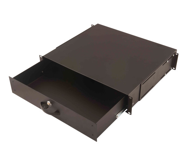 DIGITUS DN-19 KEY-2U-SW 19" 2U fekete billentyűzet és dokumentumtároló fiók