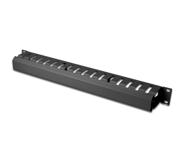 DIGITUS DN-97617 19" 1U fekete csatornás kábelvezető levehető fedéllel
