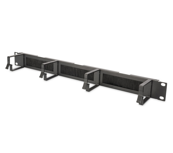 DIGITUS DN-97663 19"" 1U gyűrűs fésűs fekete kábelrendező