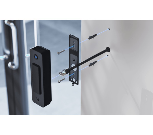 Ubiquiti UniFi Protect UVC-DOORBELL-LITE-B 1xFE LAN port IPX5 5MP IR fekete videós kapucsengő