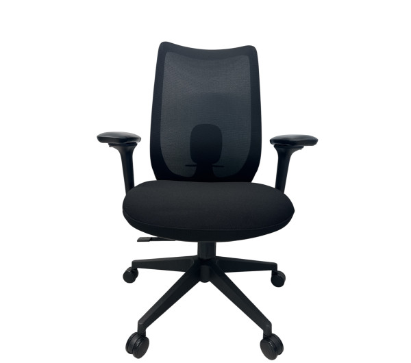 Aarven, Fekete, 4D kartámlás, deréktámaszos, Irodai forgószék