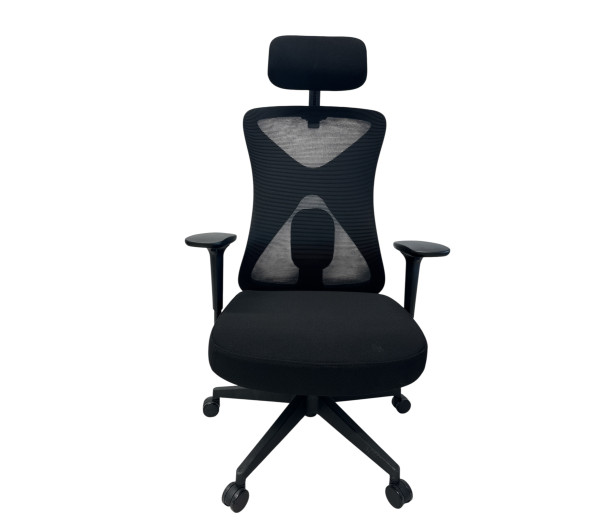 Aarven, Fekete, 3D kartámaszos, 2D fejtámaszos, deréktámaszos, Irodai szék  /1db/ 