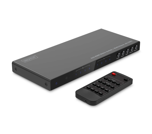 DIGITUS DS-55345 UHD 4K 30Hz 4x2 HDMI Multi Viewer Matrix Switch