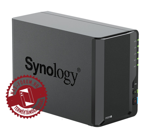 Synology DiskStation DS225+ (2GB) 2x SSD/HDD lemezes NAS + regisztrációs kártya