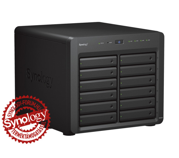 Synology DiskStation DS2422+ (4GB) 12x SSD/HDD lemezes NAS + regisztrációs kártya