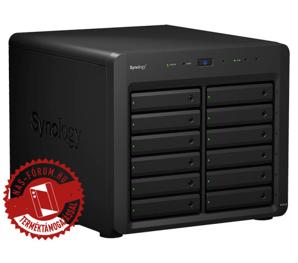 Synology DX1215 II 12x SSD/HDD lemezes NAS tárhelybővítő