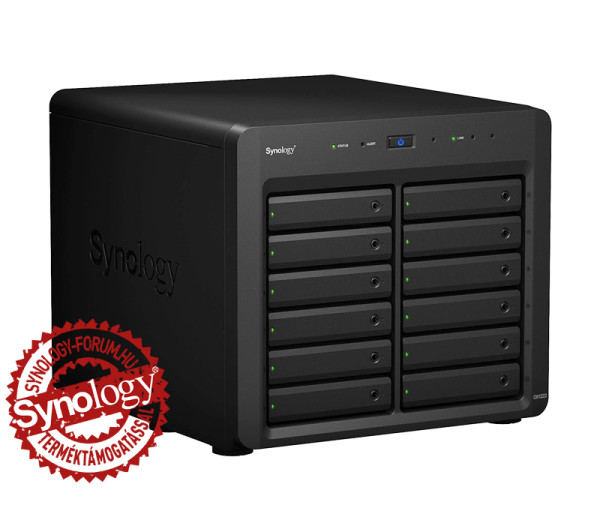 Synology DX1222 12x SSD/HDD lemezes NAS tárhelybővítő