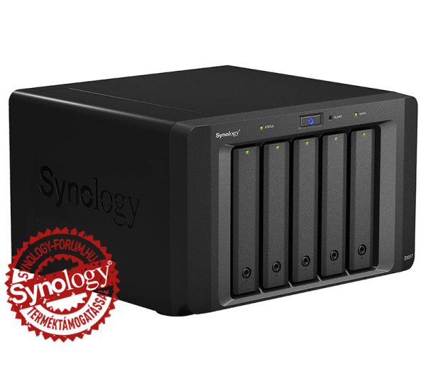 Synology DX517 5x SSD/HDD lemezes NAS tárhelybővítő