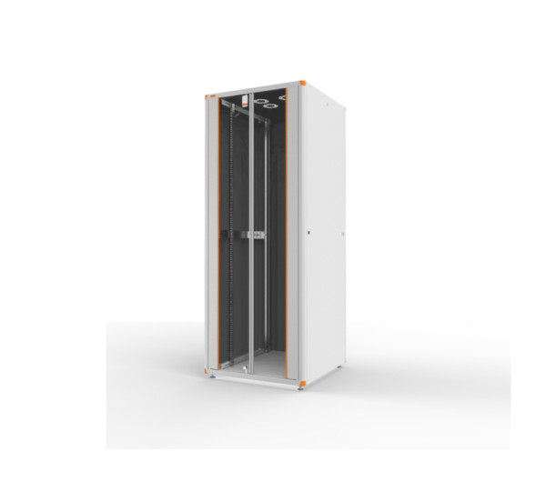 Legrand EVO32U6060 Evoline 19" 32U SZÉL:600 MÉLY 600 MAG:1449 MAX:1000kg biztonsági üvegajtós szürke álló rack szekrény